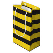 Bumblebee Black Yellow Horizontal Lines Bumble Bee Klein Cadeauzakje (Voorkant Gekanteld)