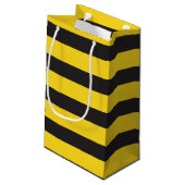 Bumblebee Black Yellow Horizontal Lines Bumble Bee Klein Cadeauzakje (Achterkant Gekanteld)