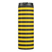 Bumblebee Black Yellow Horizontal Lines Bumble Bee Thermosbeker (Achterkant)