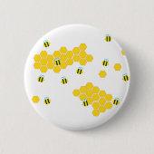 Bumblebee Buzz Ronde Button 5,7 Cm (Voorkant)