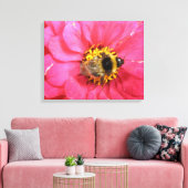 Bumblebee canvas afdrukken (Insitu (Woonkamer))