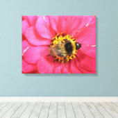 Bumblebee canvas afdrukken (Insitu (Houten vloer))