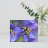 Bumblebee Close-up Briefkaart (Staand voorkant)