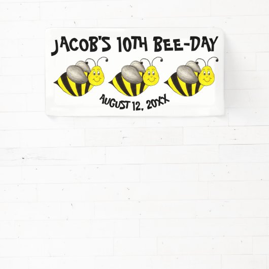 Bumblebee-dag persoonlijke feestdag spandoek (Insitu)