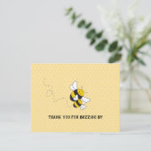 Bumblebee dank je opmerking voor baby shower bedankkaart (Staand voorkant)
