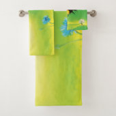 Bumblebee die over de weide vliegt bad handdoek (Insitu)