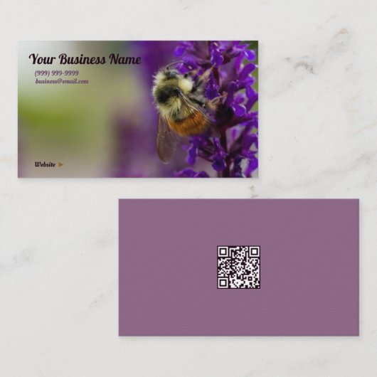 Bumblebee Drink zijn vulling Visitekaartje (Voorkant / Achterkant)