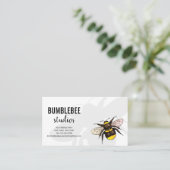 Bumblebee Elegant Natuur Lover Environmental Visitekaartje (Staand voorkant)