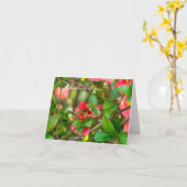 Bumblebee en azalea denken aan uw Kaart (Gele Bloem)