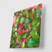 Bumblebee en Azalea wandklok (Hoek)