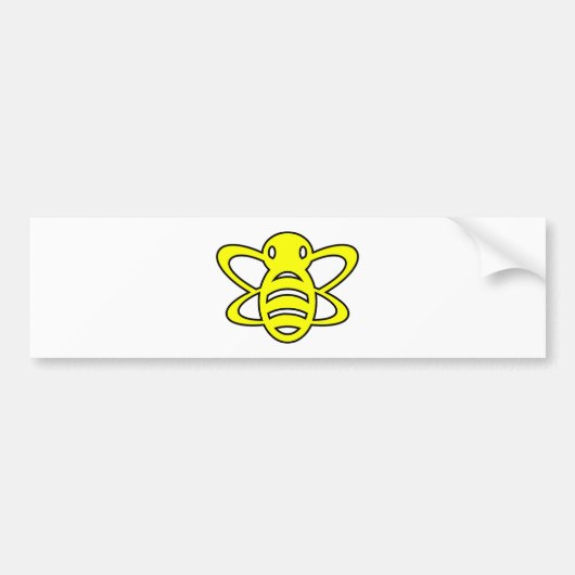 Bumblebee en Bumble Bee Honey Queen Wasp Yellow Bumpersticker (Voorkant)