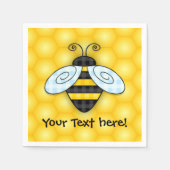 Bumblebee en Honeycomb-pictogram Servetten (Voorkant)