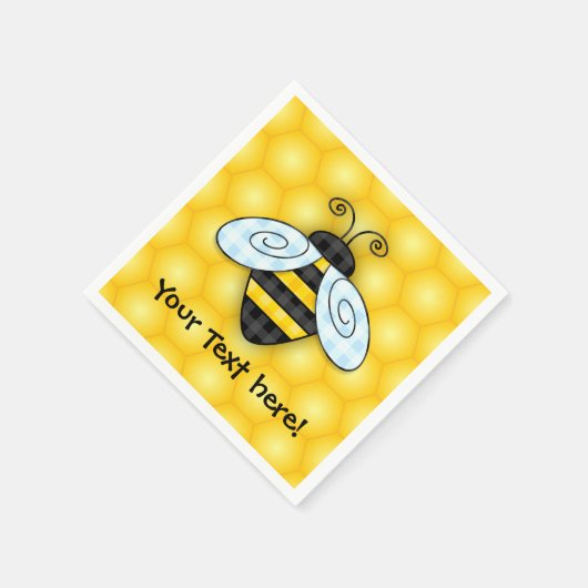 Bumblebee en Honeycomb-pictogram Servetten (Hoek)