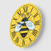Bumblebee en Honeycomb Pictogramsans Grote Klok (Hoek)