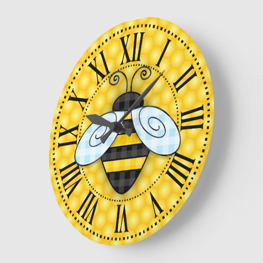 Bumblebee en Honeycomb Pictogramsans Grote Klok (Hoek)