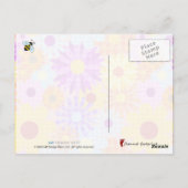 Bumblebee en honingraat briefkaart (Achterkant)