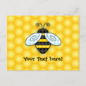 Bumblebee en honingraat briefkaart (Voorkant)