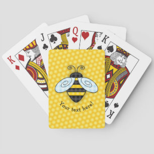 Bumblebee en honingraat pokerkaarten