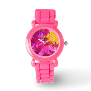 Bumblebee en Peony Horloge