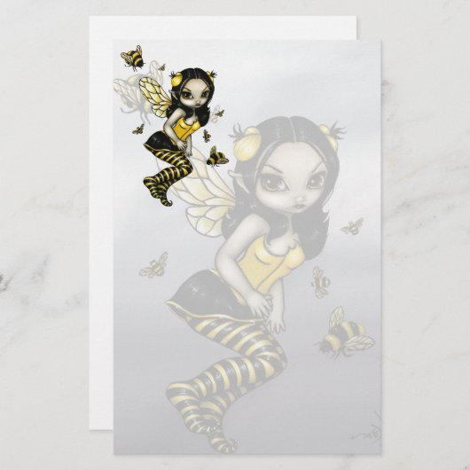 Bumblebee Fairy Briefpapier (Voorkant / Achterkant)