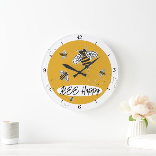 Bumblebee fijn gematigd zwart wit grote klok (Huis)