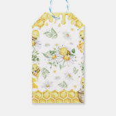 Bumblebee First Bee Day Birthday Party Thank You Cadeaulabel (Achterkant)