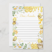 Bumblebee Floral Time Capsule Note Message Card Bedankkaart (Voorkant)