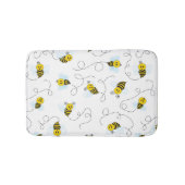 Bumblebee Flying Yellow Black Bumble Bee Badmat (Voorkant)