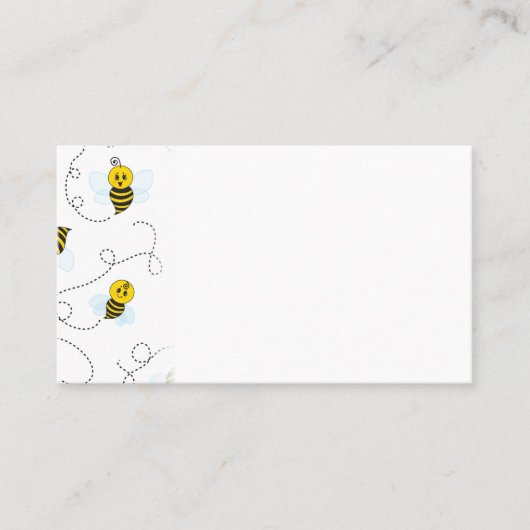 Bumblebee Flying Yellow Black Bumble Bee Visitekaartje (Voorkant)
