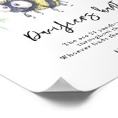 Bumblebee - Fopspeenjacht spel baby shower Poster (Hoek)