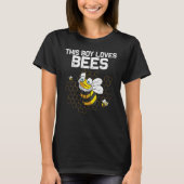 Bumblebee For Boys Kids Beekeeper Honey Bee T-shirt (Voorkant)