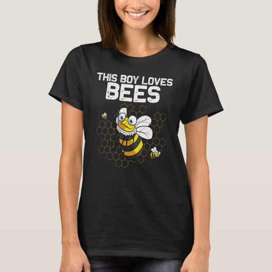 Bumblebee For Boys Kids Beekeeper Honey Bee T-shirt (Voorkant)