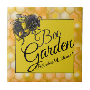 Bumblebee Garden Pollinators Welkom! Tegeltje