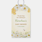 Bumblebee Gele Baby shower Sprinkle Fles Favor Cadeaulabel (Achterkant)