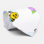 Bumblebee Gele Zwarte Bumble Bee Colorful Stropdas (Opgerold)