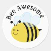 Bumblebee Geweldige bijen Ronde Sticker (Voorkant)