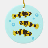 Bumblebee Goby Fish Keramisch Ornament (Voorkant)