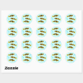 Bumblebee Goby Fish Ronde Sticker (Vel)