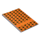 BUMBLEBEE GOLD BLACK BEE HERHAAL PATTERN ORANJE NOTITIEBOEK (Rechterzijde)