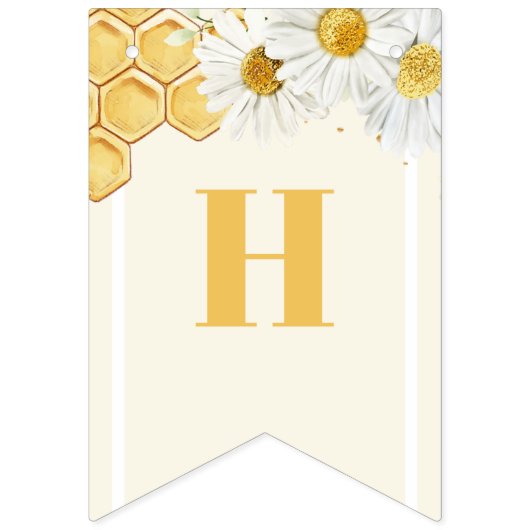 Bumblebee Happy Birthday Bije Kinder Honingbijen Vlaggetjes (Tweede vlag)