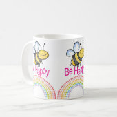 Bumblebee Happy Rainbow-Mok Koffiemok (Voorkant links)