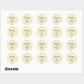 Bumblebee Honey Genderneutraal Baby shower Ronde Sticker (Vel)