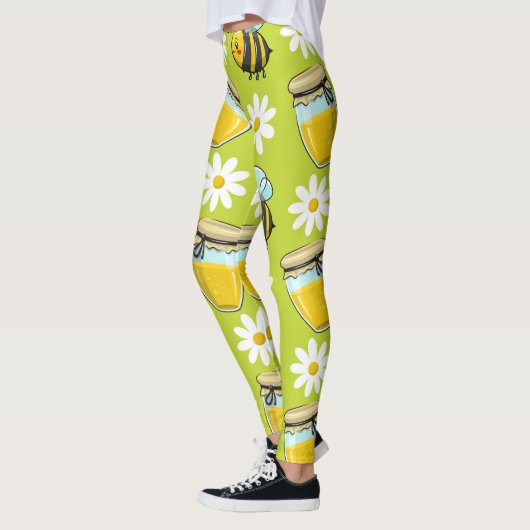 Bumblebee Honey Patterned | LEGGINGS (Links)