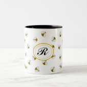 Bumblebee Honey Personalized Monogram Coffee Mok (Center)