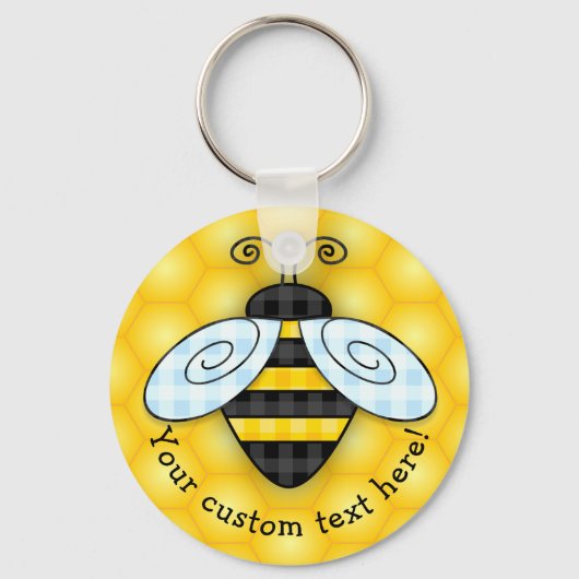 Bumblebee Honeycomb Sleutelhanger NIEUW! (Voorkant)