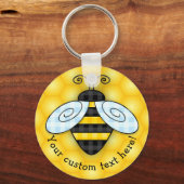 Bumblebee Honeycomb Sleutelhanger NIEUW! (Voorkant)