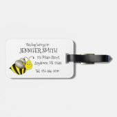 Bumblebee honingbijen bagagelabel (Achterkant horizontaal)