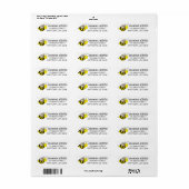 Bumblebee honingbijen etiket (Full Sheet)