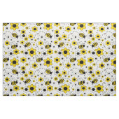Bumblebee honingbijen Witte geel Stof (Fat Quarter)