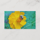 Bumblebee in Cosmos Visitekaartje (Achterkant)